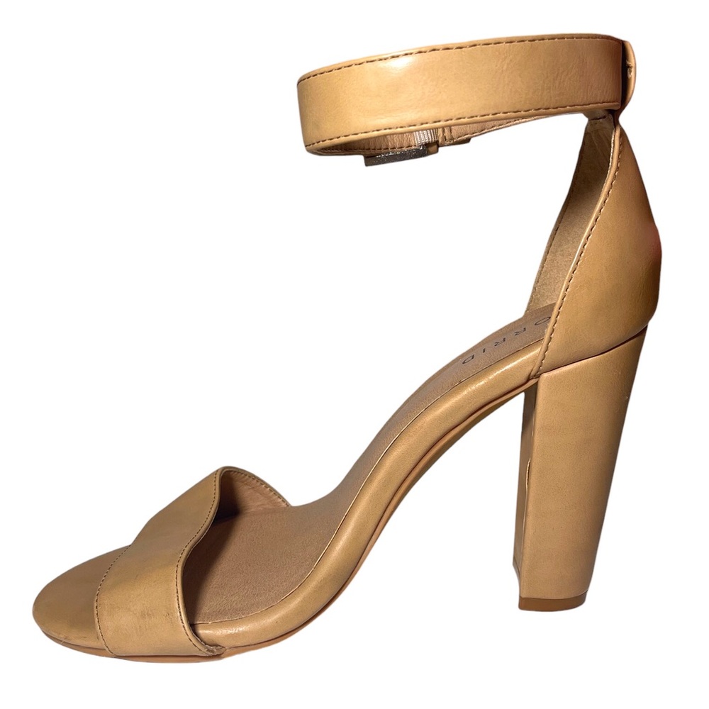 Torrid beige ankle strap block heel sandal size 8W